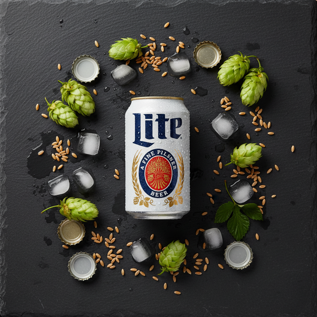 Miller Lite - Flat Lay